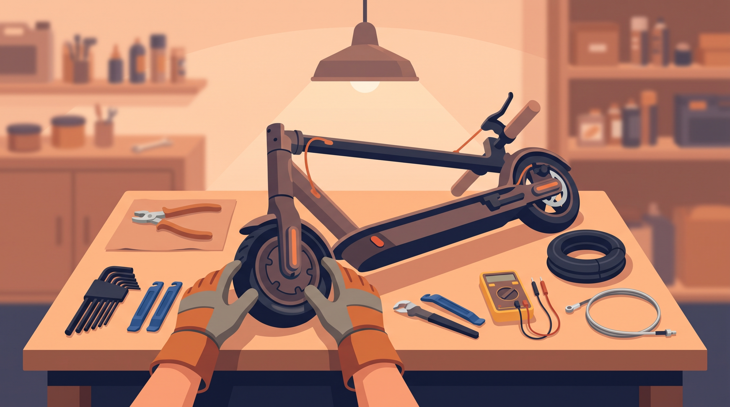 Réparer sa trottinette électrique : les 8 pannes qu'on règle soi-même